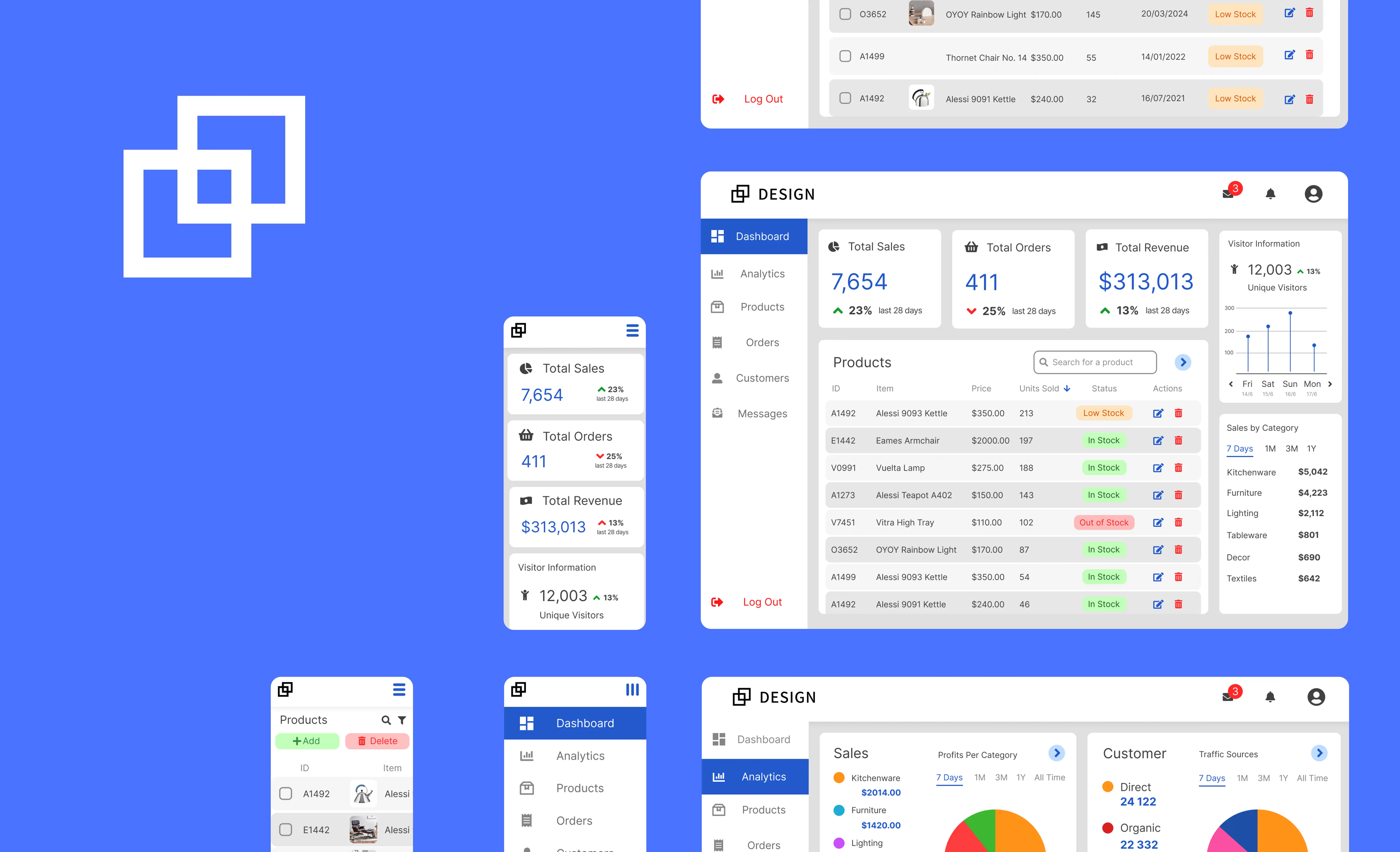 An image with a variety of 2Square UI options